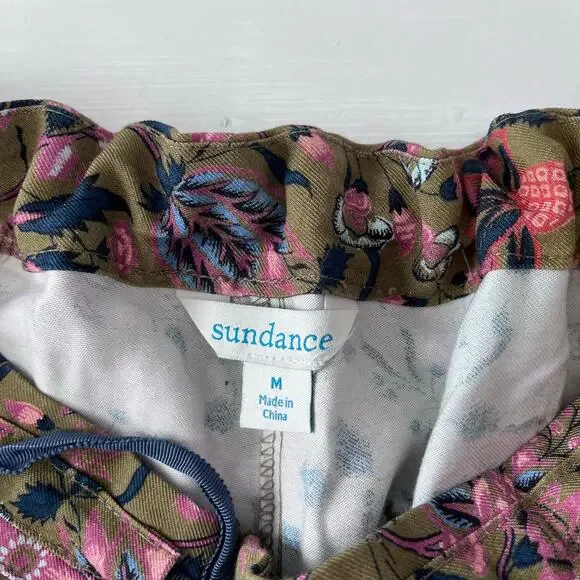 Sundance Madora Pants Olive Green Multi Floral Print - Picture 11 of 16